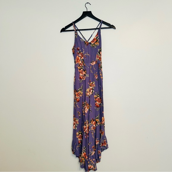American Eagle Purple Floral Jumpsuit - Picture 5 of 12